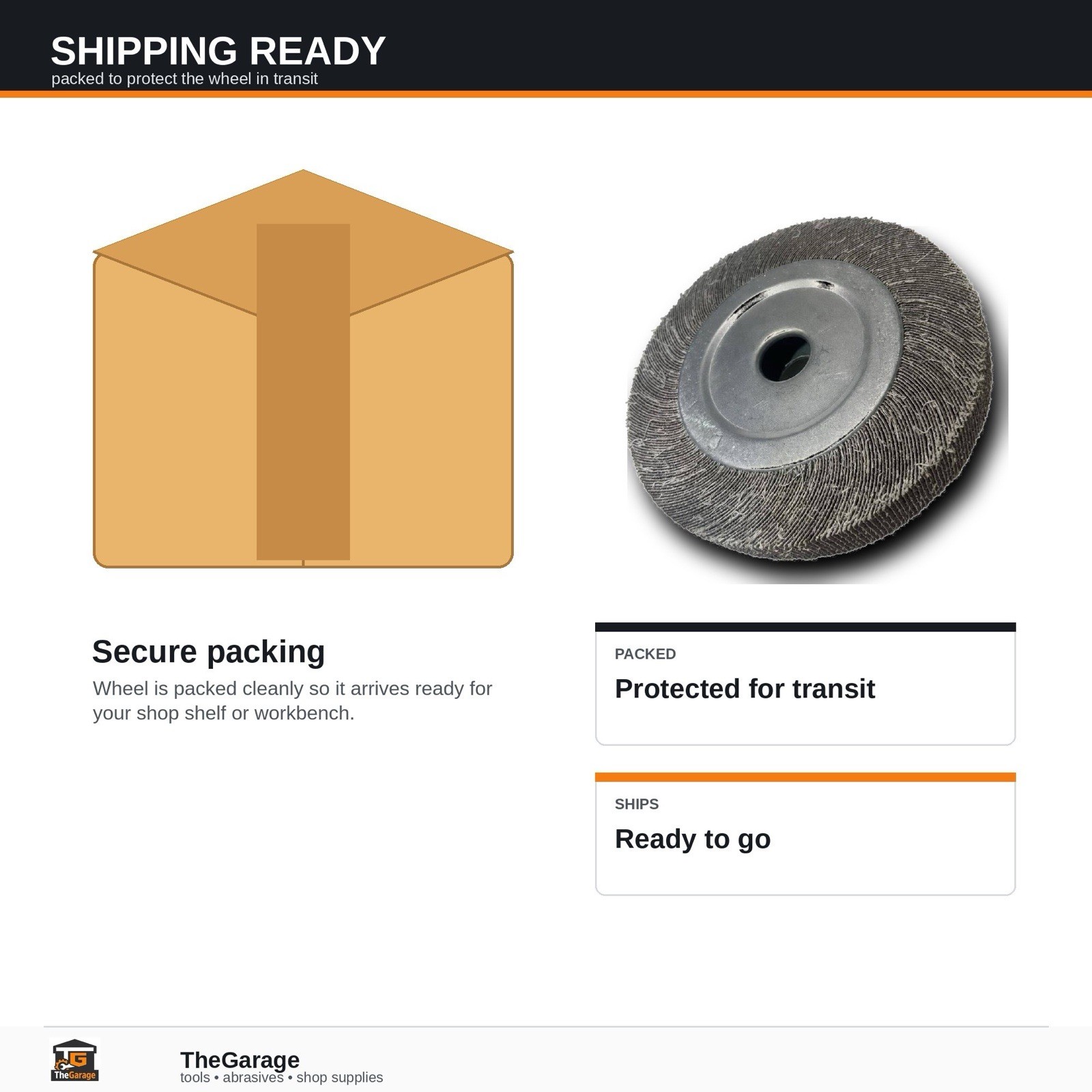 7″ x 1″ 60 Grit Abrasive Flap Wheel Bench Pedestal Grinder Heavy Duty