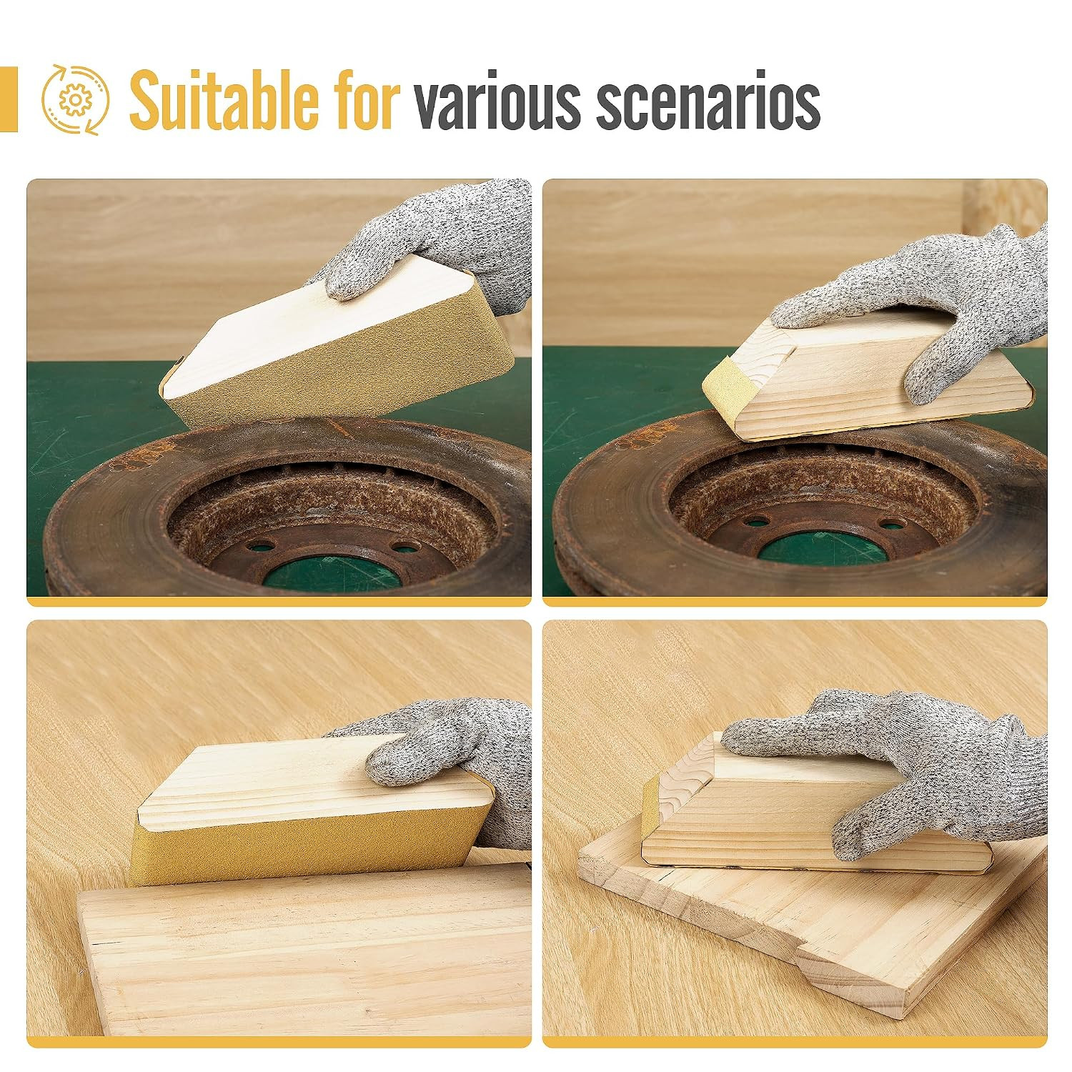 80 Grit Sandpaper Roll 20 Yard Long Continuous Roll,2-3/4” Wide Adhesive Backed