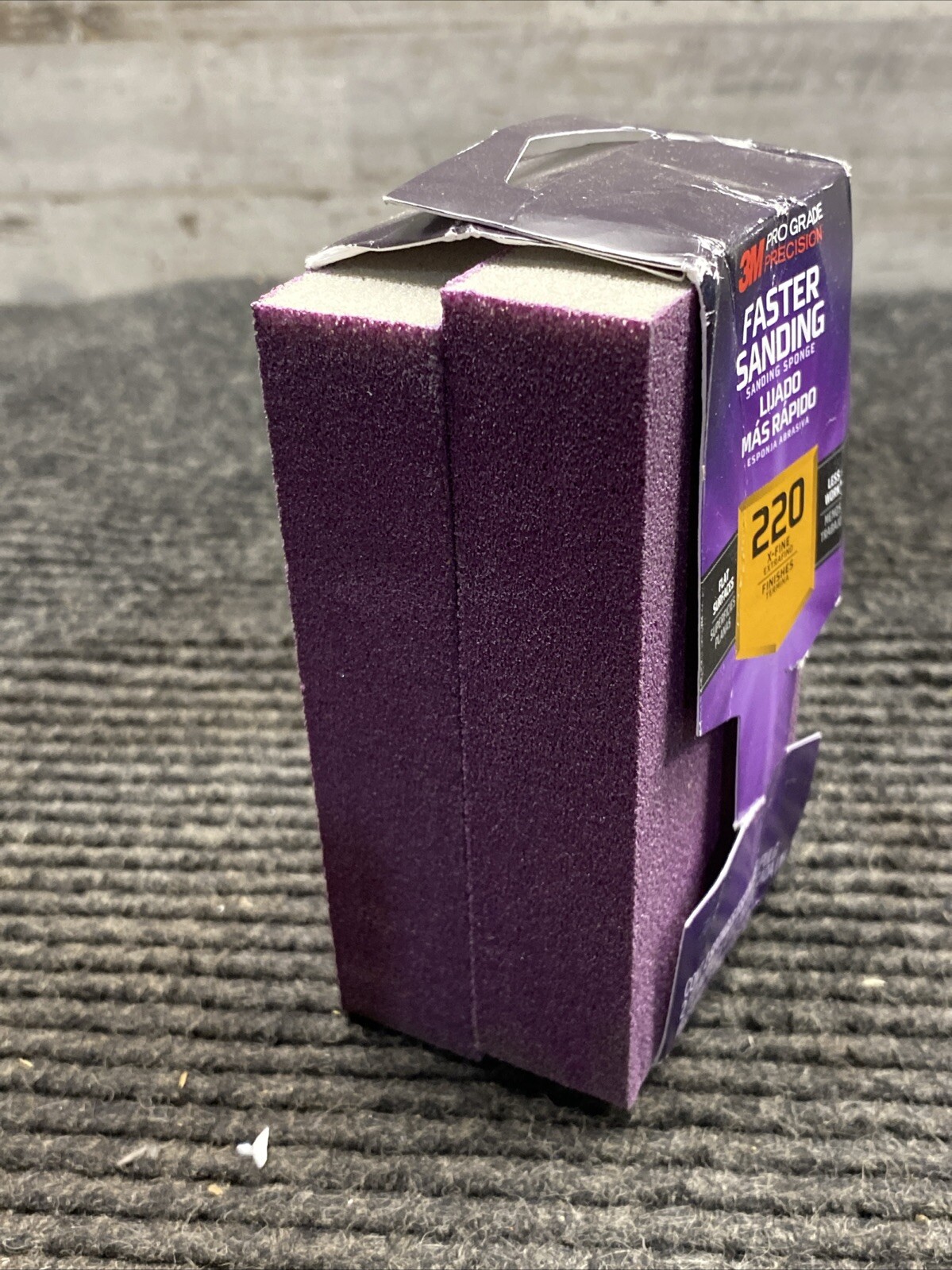 3M Pro Grade Precision 2-1/2 in. x 4-1/2 in. x 1 in. 220-Grit Extra Fine Block