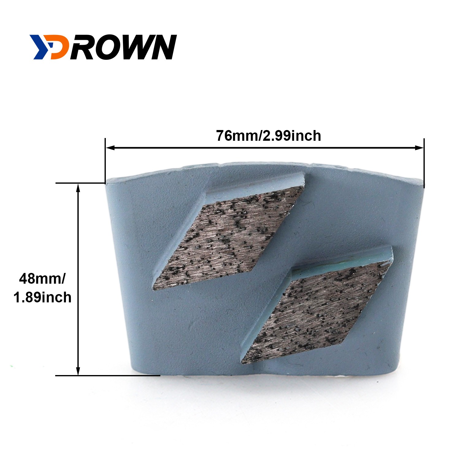 Trapezoid Metal Bonded Segments Diamond Grinding Pads for Concrete Floor Machine