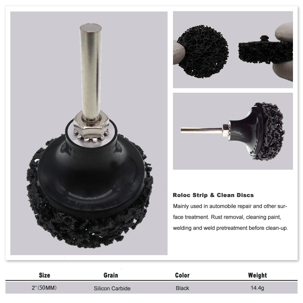 2 Inch 50mm Black Diamond Sanding Discs Roll Lock Grinding Disc Polishing Wheel