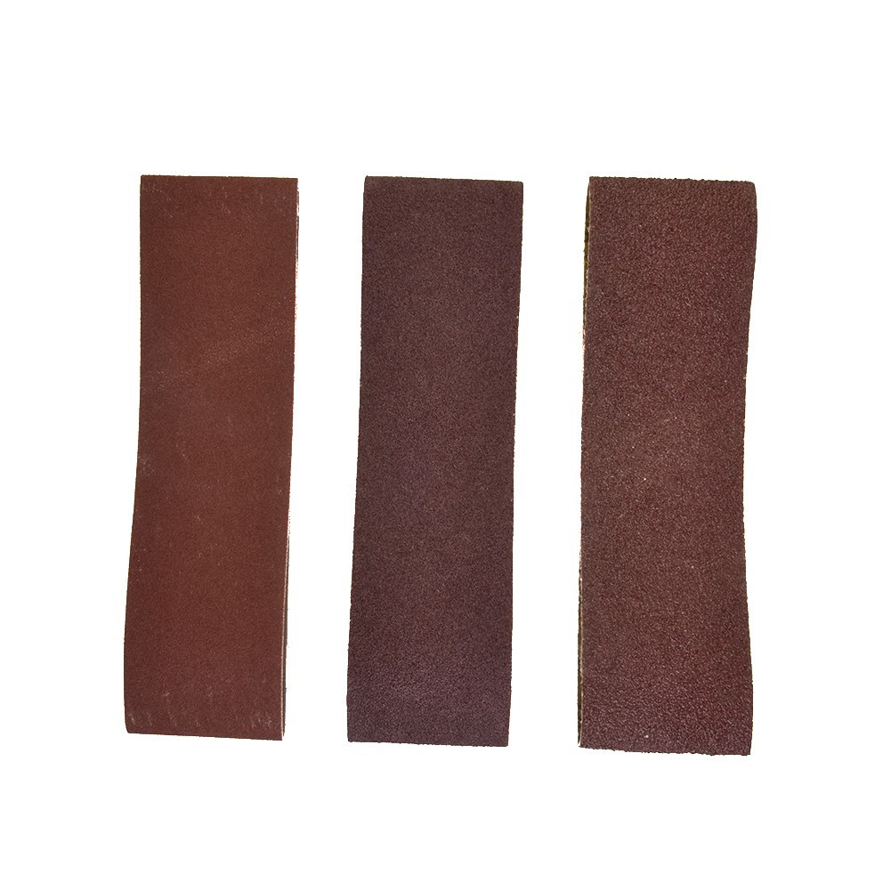 3 Pcs 76*533mm 3*21 Inch Alumina Sand Abrasive Belt 40/80/120 Grit Grinding New