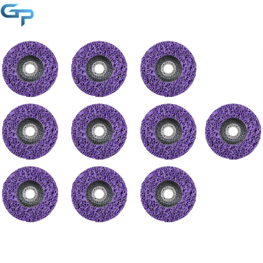 10 Pcs 4″ x 5/8″ Purple Strip Discs Stripping Wheel Paint Removal Disc New