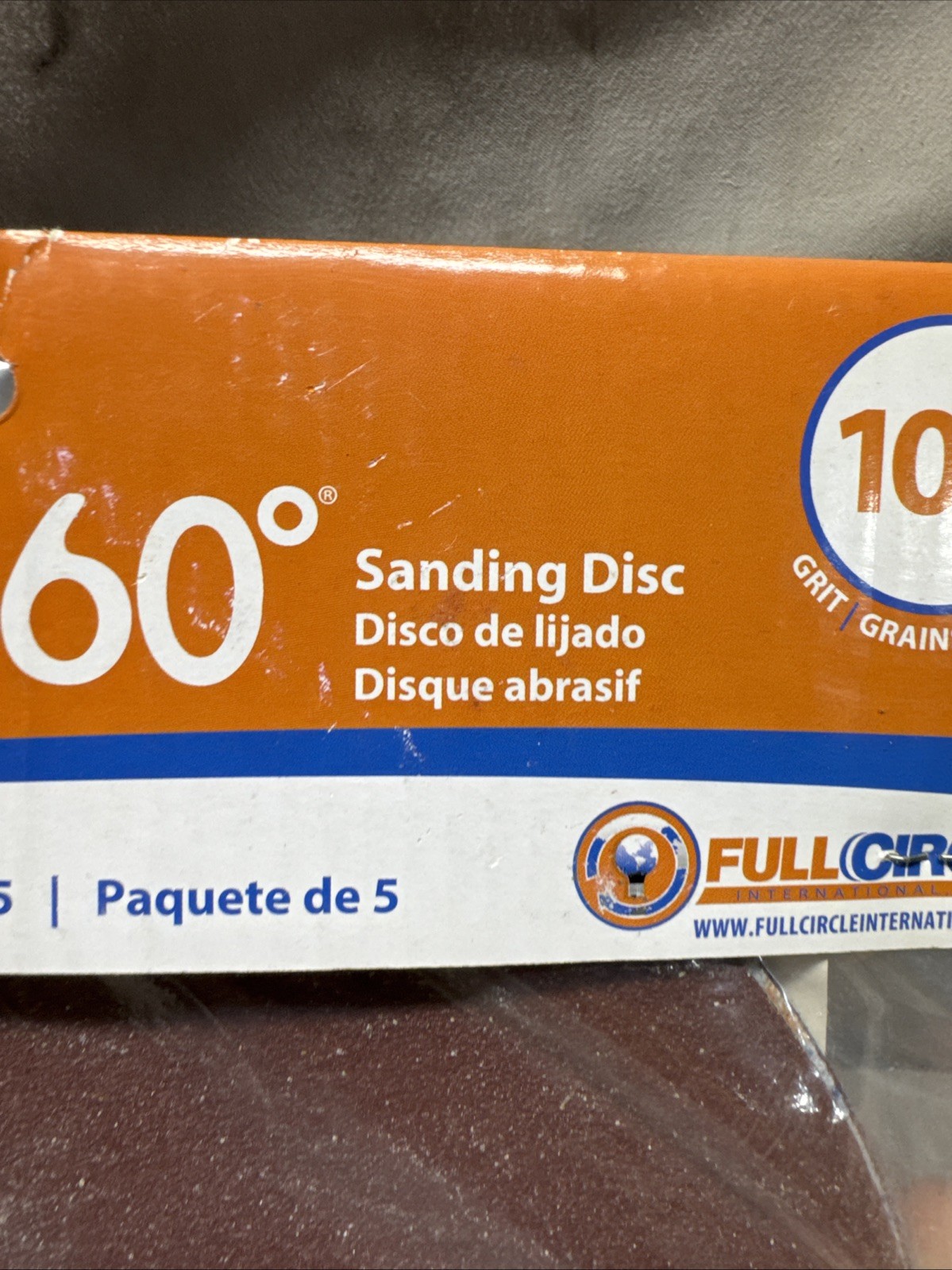 R•Level 360* Full Circle 100 Grit Sanding Disc Pack Of 5 NOS Lot Of 2