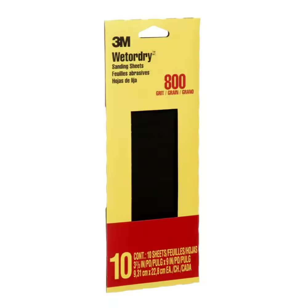 Imperial Wetordry 3.7 In. X 9 In. Ultra Fine 800-Grit Sheet Sandpaper (10-Sheets