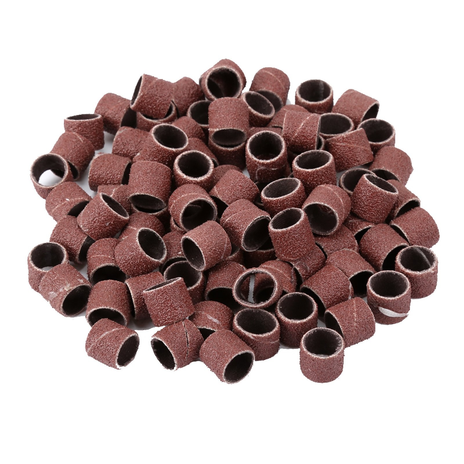 100Pcs Sanding Drum 1/2inch 80 Grit Sand Bands Shank Rotary Tool Kit with 2Pc…