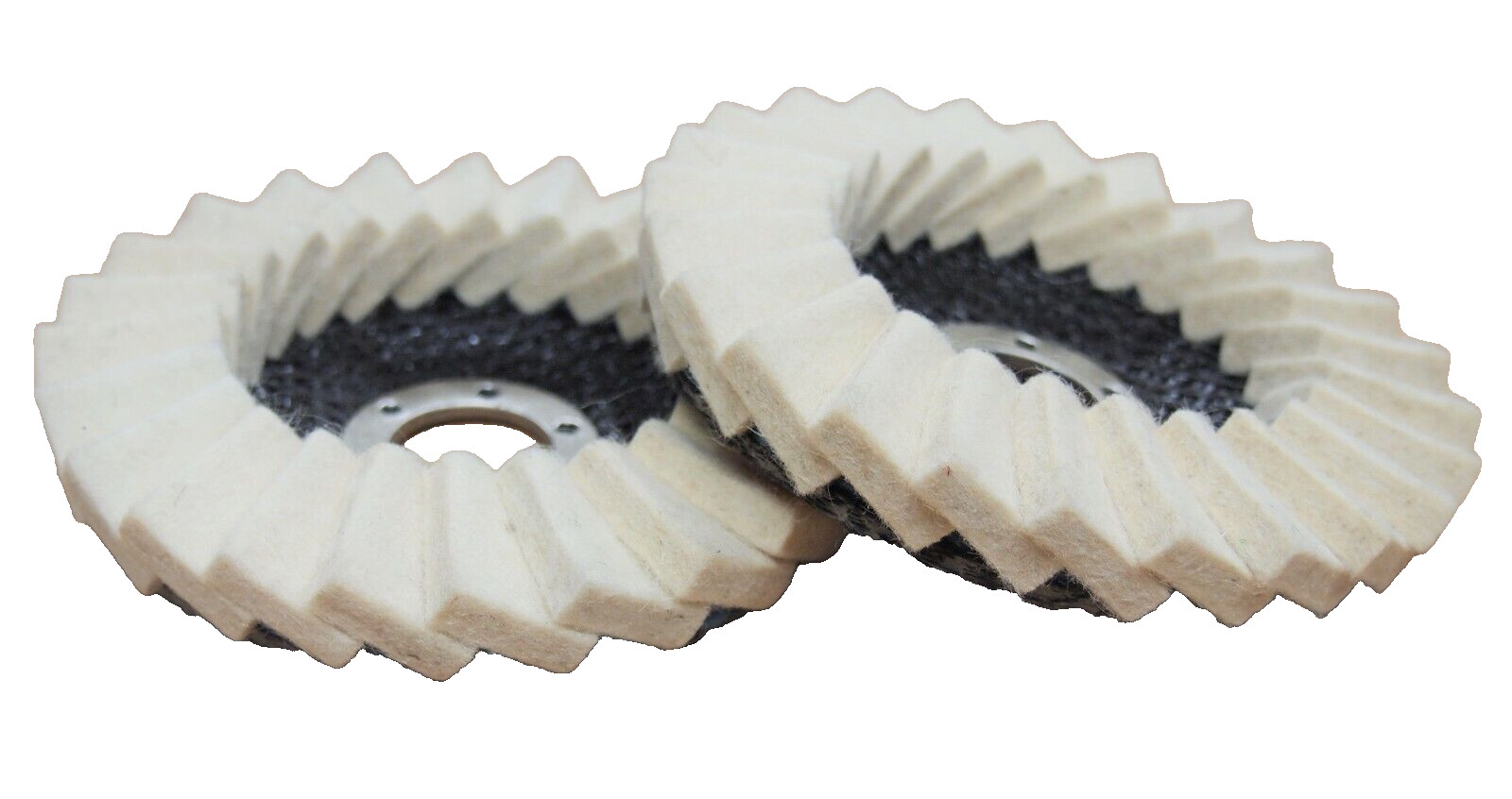 Lot of (10) Felt Wool Polishing Flap Disc Grinding wheel 4-1/2″ x 7/8″ 560462