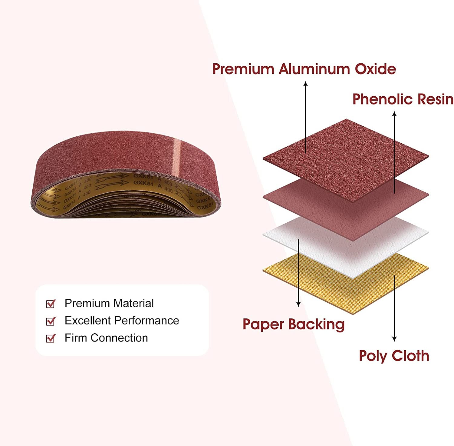 12PACK 4 x36 inch Sanding Belts Sander Sandpaper 60 80 120 150 240 400 Grit Belt