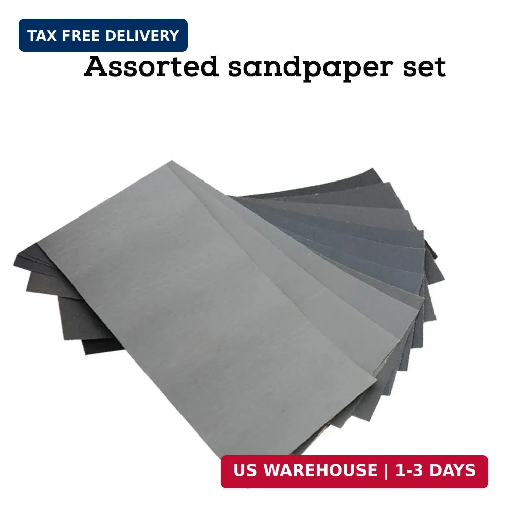 40Pcs Wet Dry Sandpaper Assortment, 220 320 400 600 800 1000 1200 1500 2000 3000
