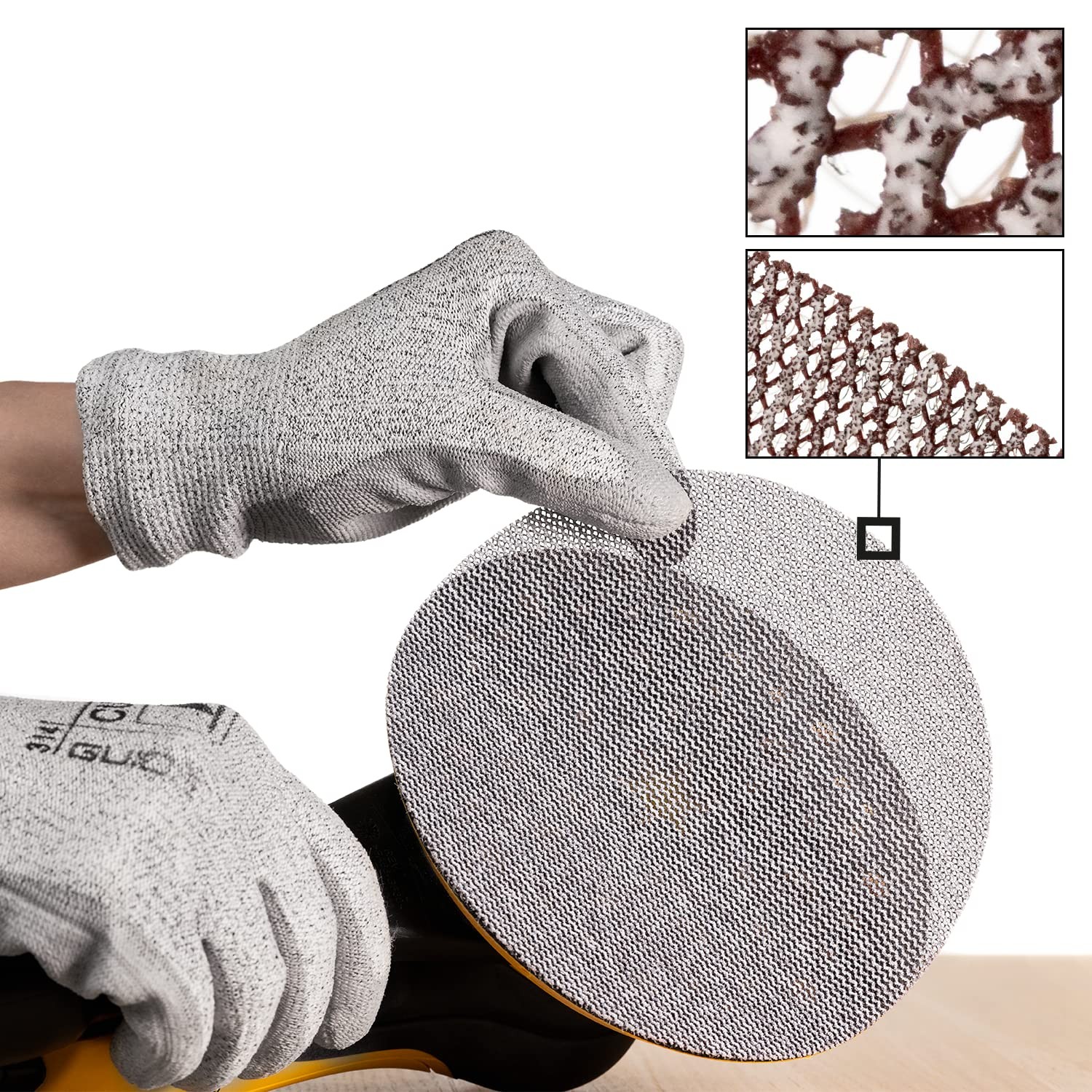 Mirka Abranet 6 Inch Sanding Discs 180 Grit Dust Free Sanding 50 Pack