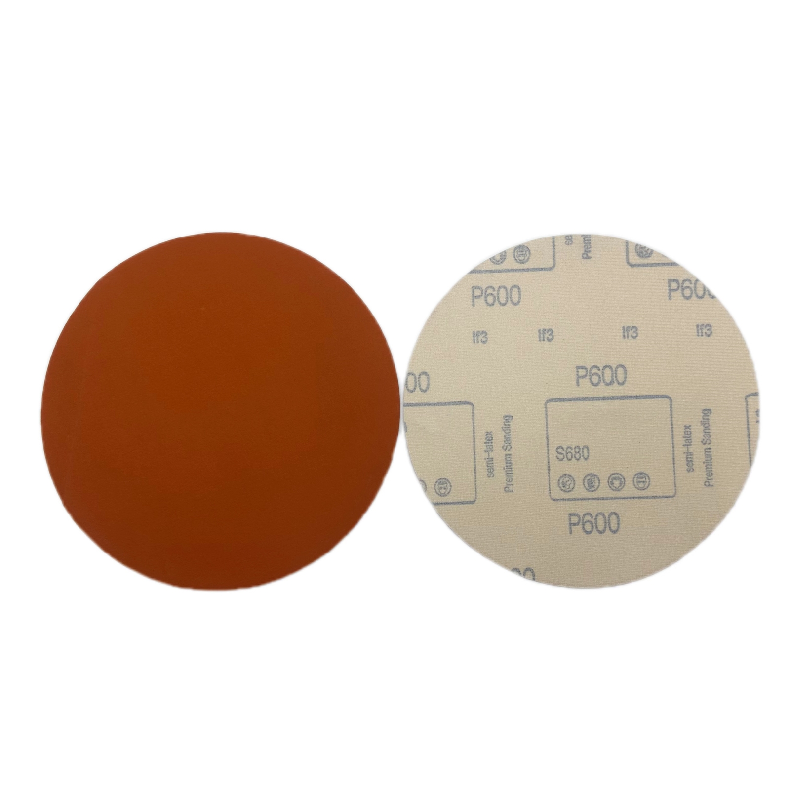 20/50/100PACK 9″ Hook & Loop Ceramic Orange 0-Hole Sanding Disc 60 Grit For Wood