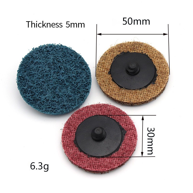 2 Inch 50mm Nylon Sanding Disc Type R Roll Lock Quick Change Discs Abrasive