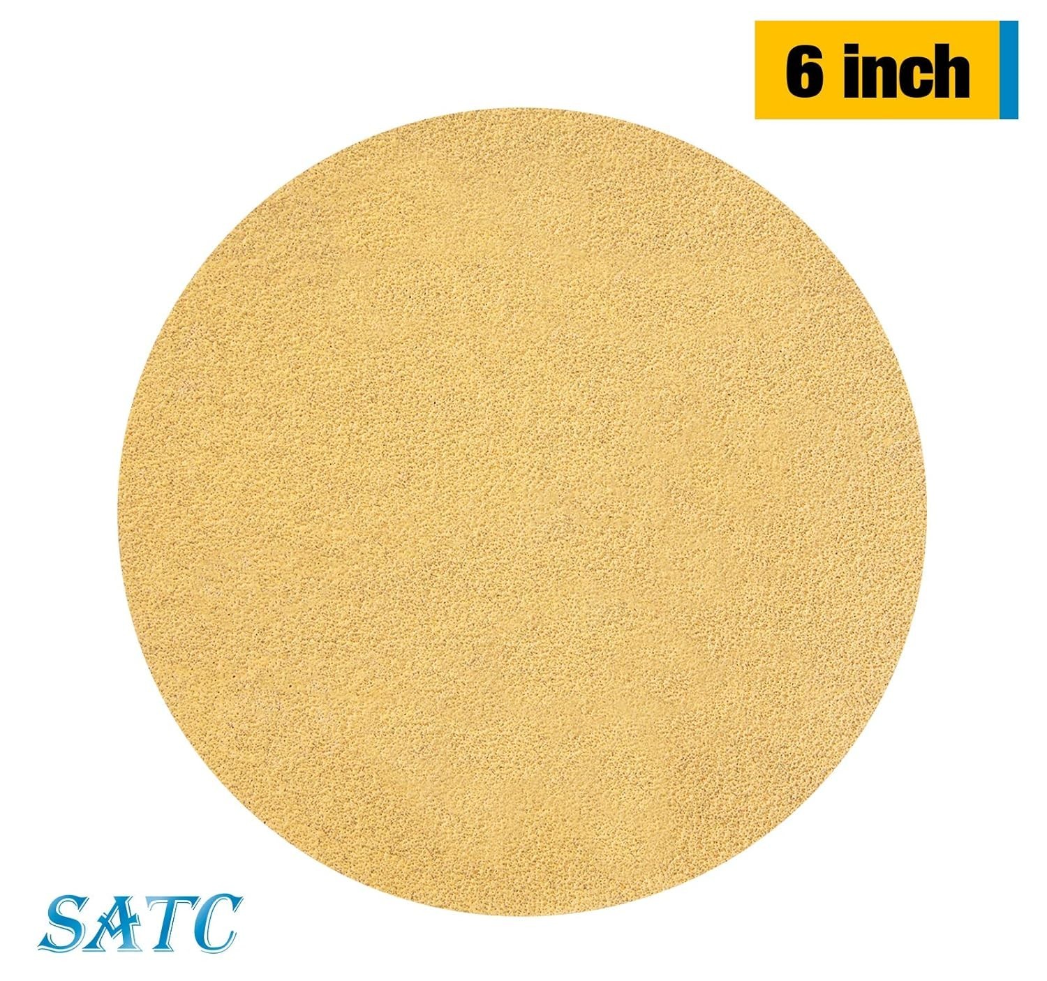 Sanding Discs 6 Inch 80 Grit Adhesive Backed Sandpaper 100pcs for Drill Auto