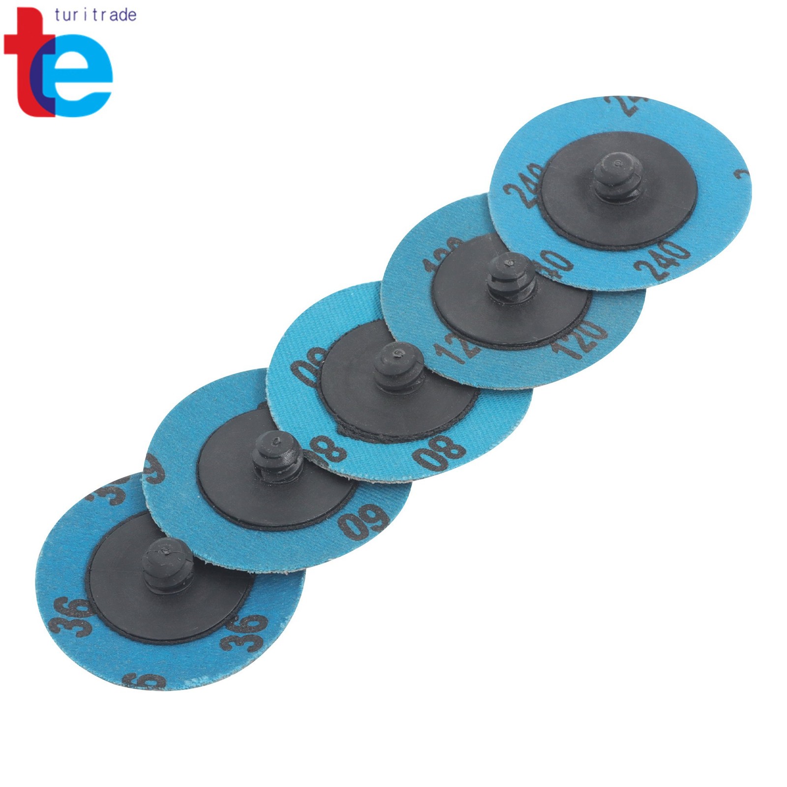 2Inch 36/60/80/120/240 Grit Roll Lock Die Grinder Sanding Grinding Discs 50PCS