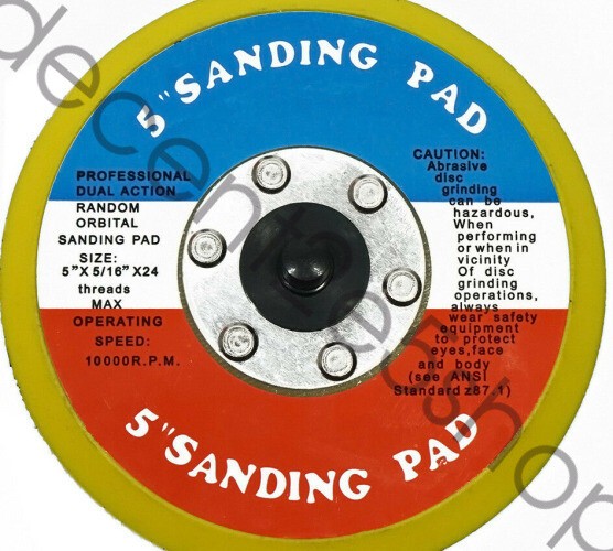 5″ HOOK and LOOP FACE SANDING PAD For DA SANDER PALM D/A NEW High quality