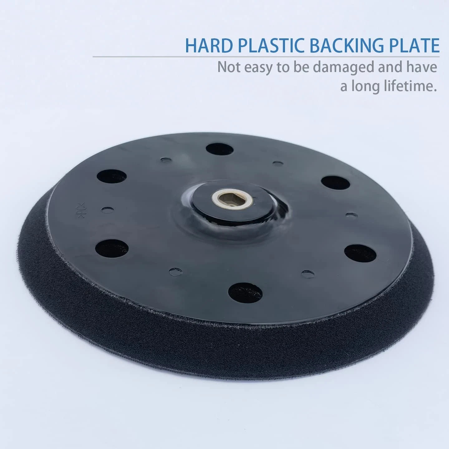 2 Pack 9 inch 6 Hole Hook and Loop Replacement Backing Pad for Orbital Sander