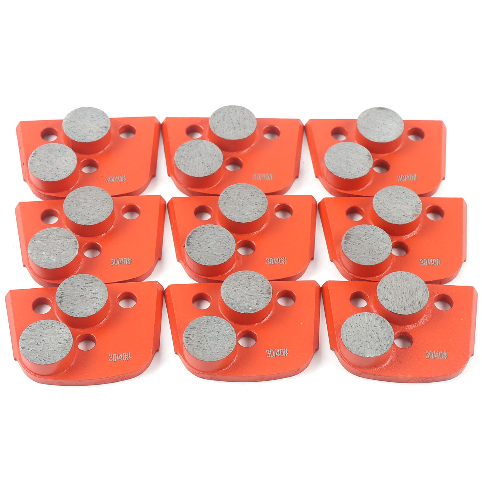 9 Pack Trapezoid Grinding Disc Hard Bond for Concrete Lavina Grinder #30/40 Grit