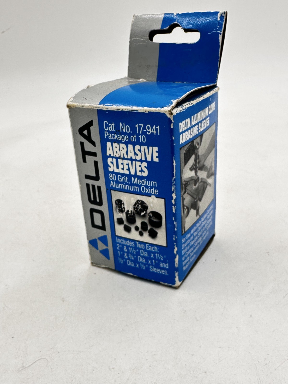 Pack of 10 Delta 17-941 80-Grit Abrasive Sleeves for 17-940 Sanding Drum Kit