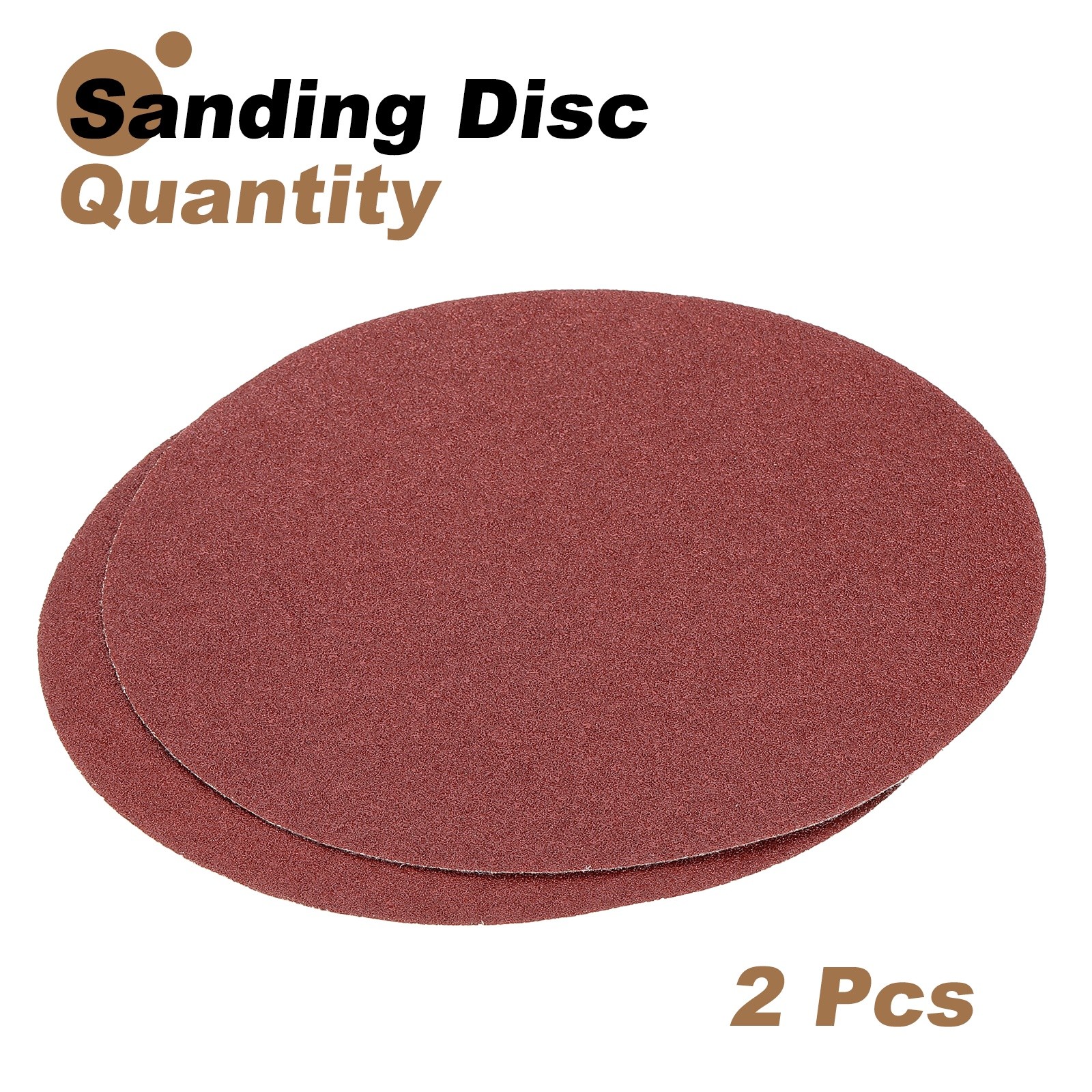 2pcs 10″ Hook and Loop Sanding Discs 40 Grits Aluminum Oxide Sandpapers