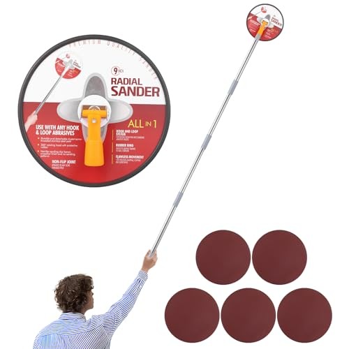 Cagaloi Pole Sander for Drywall, 86-inch Manual Hand Drywall Sander with