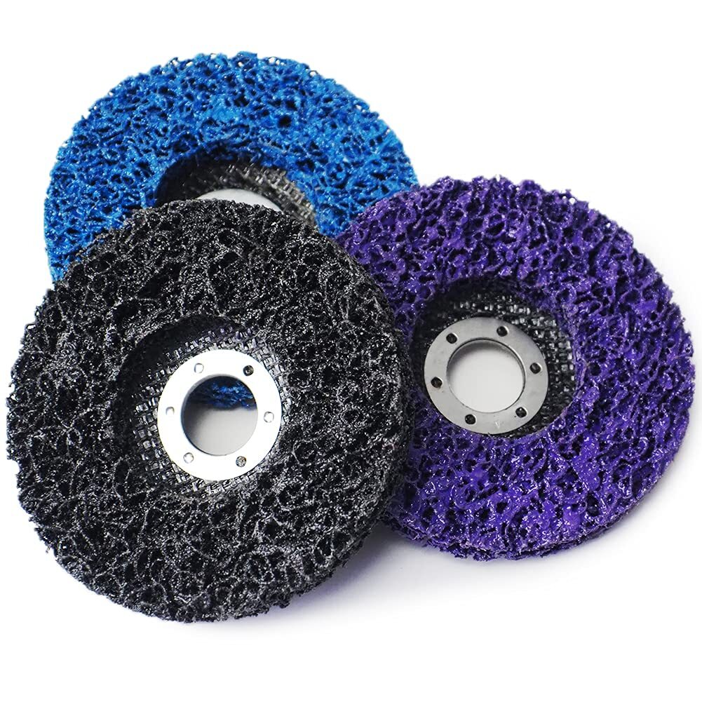 3 Pack 4.5 inch Strip Discs 4-1/2″ x 7/8″ Poly Stripping Wheel for Angle Grinder