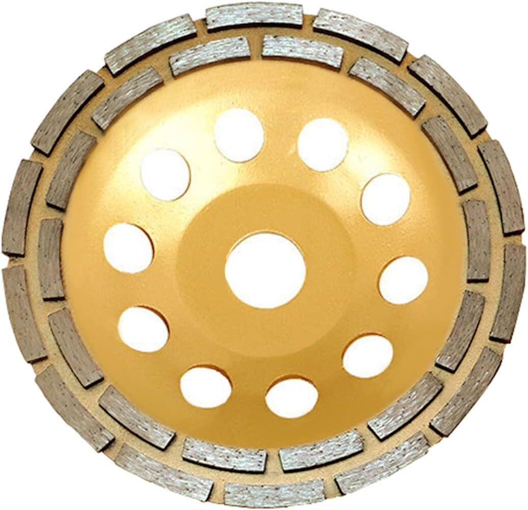 7″ Diamond Grinding Cup Wheel Disc Premium Grade Segment Double Row for Grinder