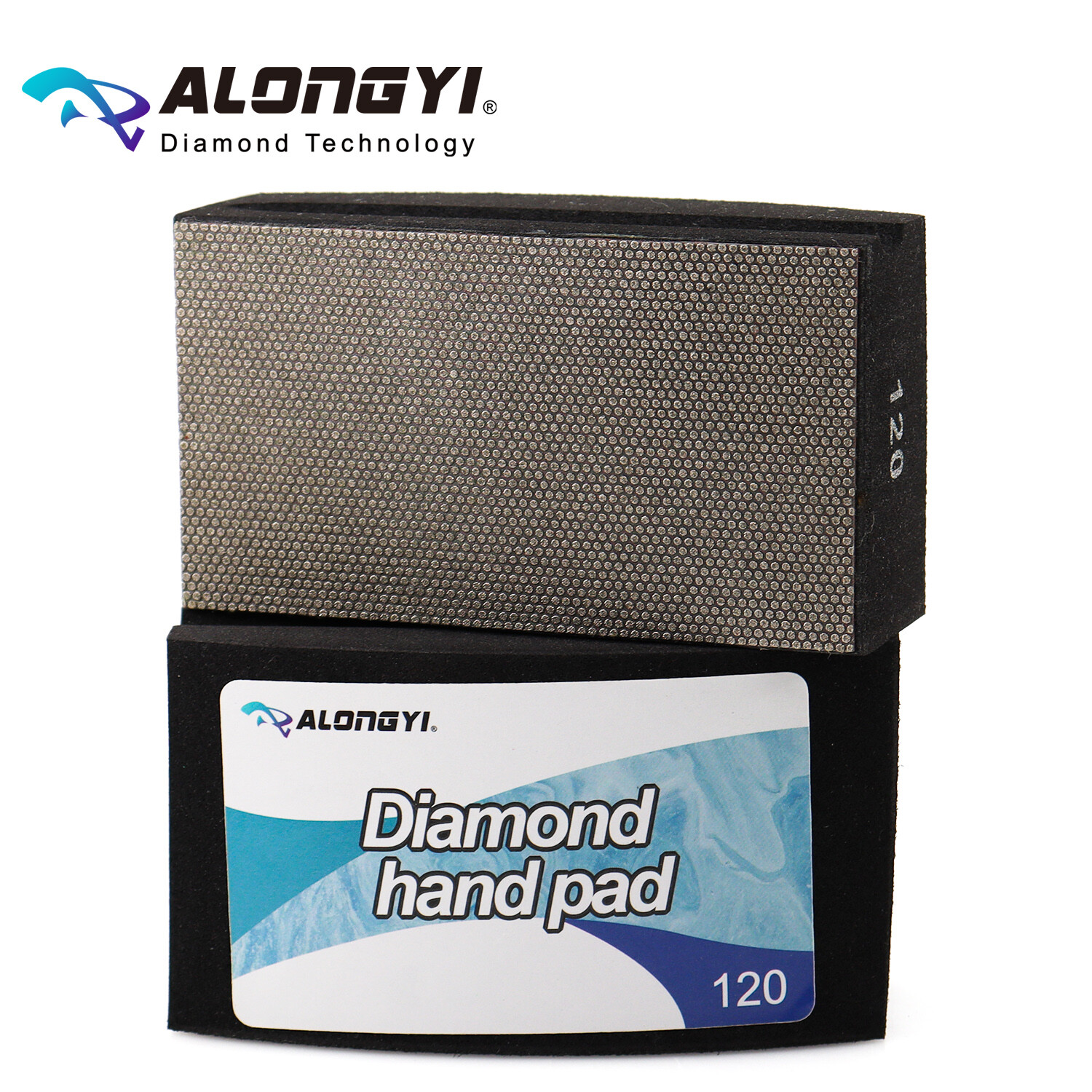 Electroplated Diamond Polishing Hand Pads Arc Shape Back for Glass Stone Granite