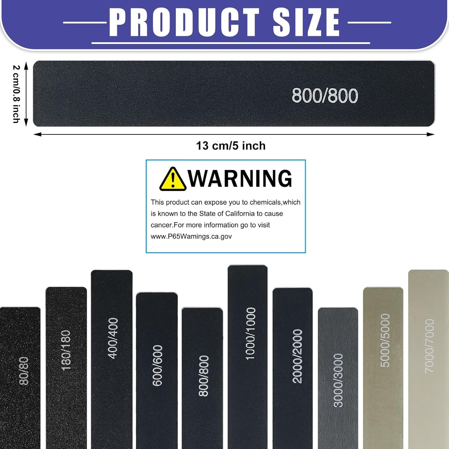 10 Pcs Assorted Grit Sanding Sticks for Model & Craft Polishing