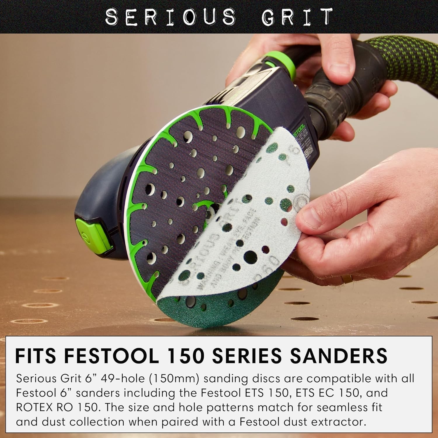 Versatile 6-Inch 49-Hole Sanding Discs with Mixed Grits – Ideal for All Surfaces