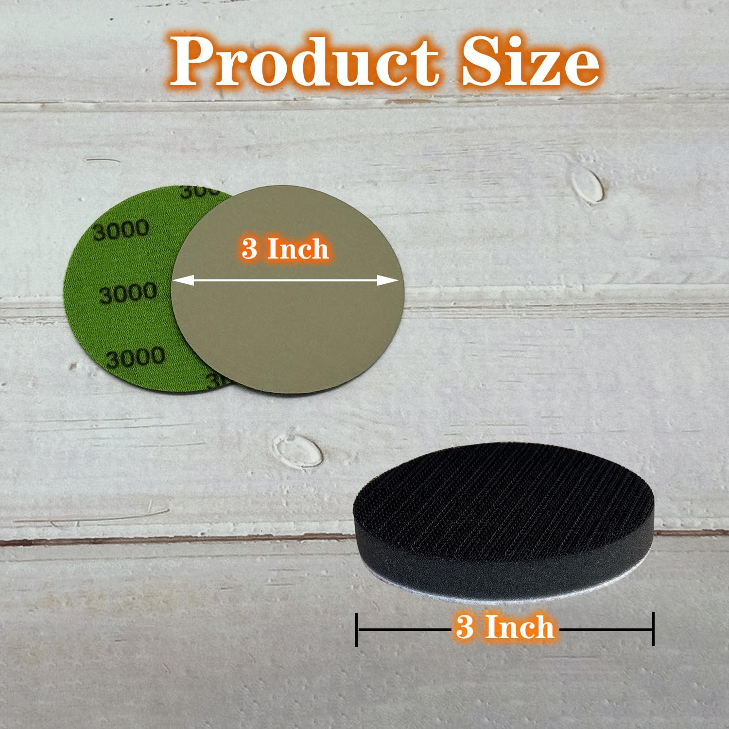 3 Inch Sanding Discs, 600-5000 Grit Premium Silicon Carbide Sandpaper Grey