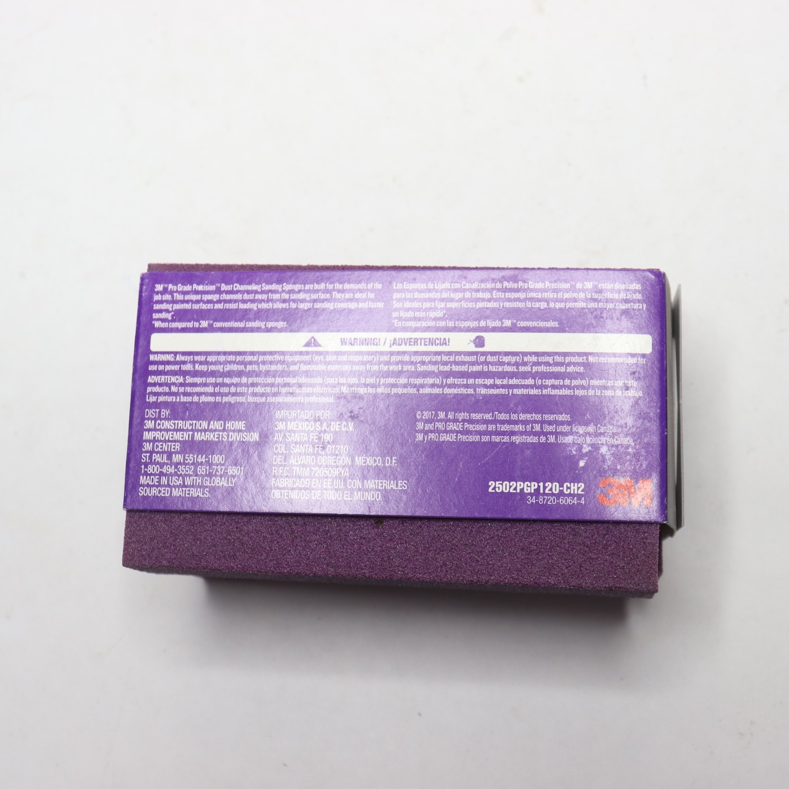 (2-Pk) 3M Pro Grade Precision Sanding Block Dust Channeling 4.5″ x 2.5″ x 1″