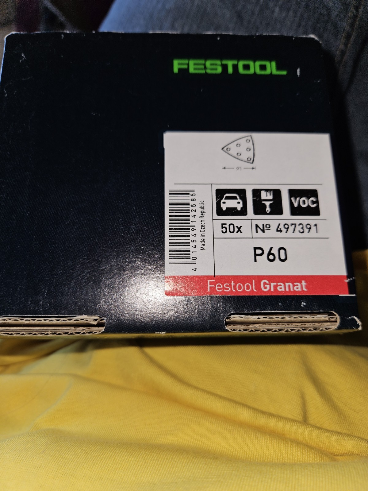 Festool 497391 Granat P60 Grit RO 90 (93mm) Delta Abrasive Sanding Sheets,…