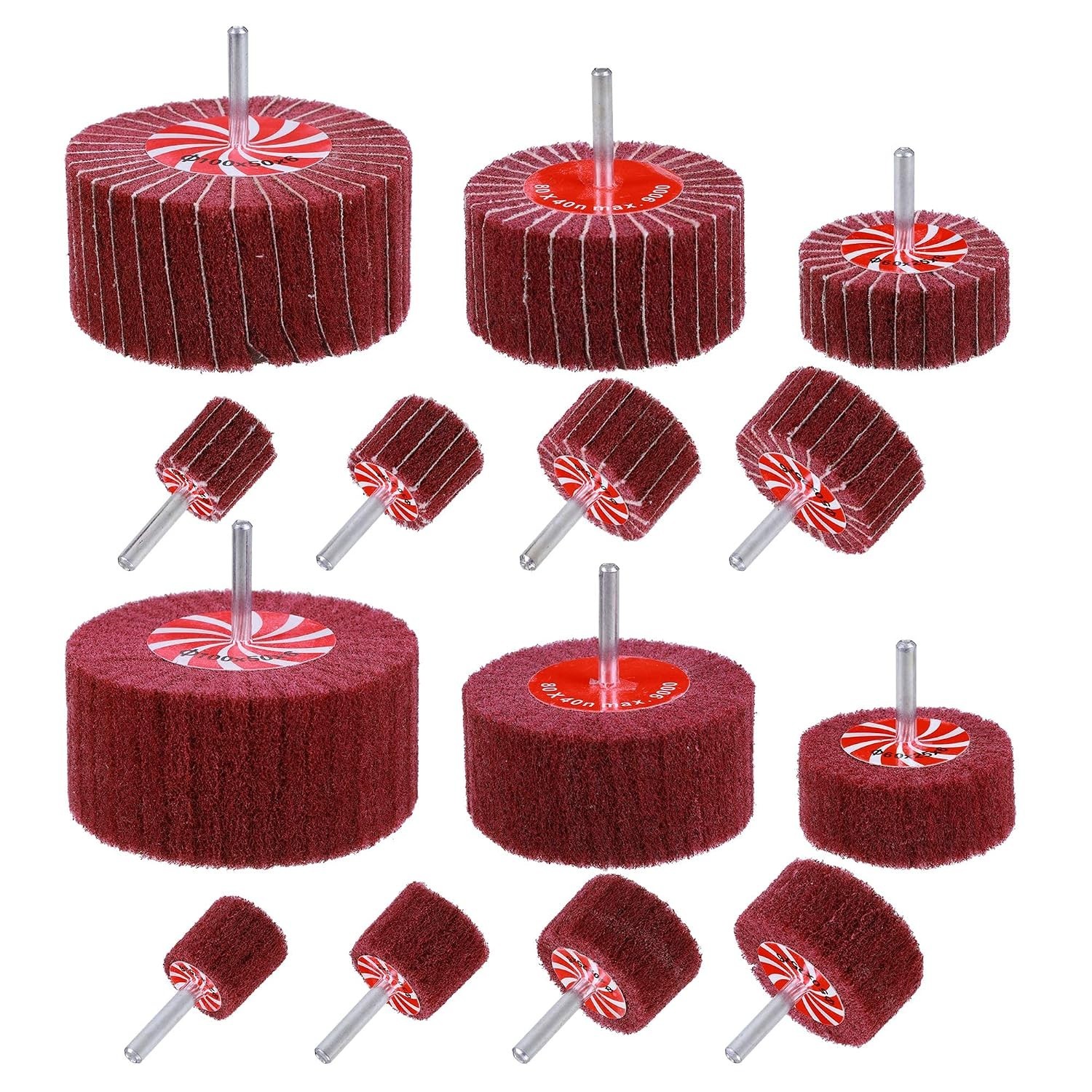 Heavy Duty Metal Polishing Flap Wheels – 14 Pack