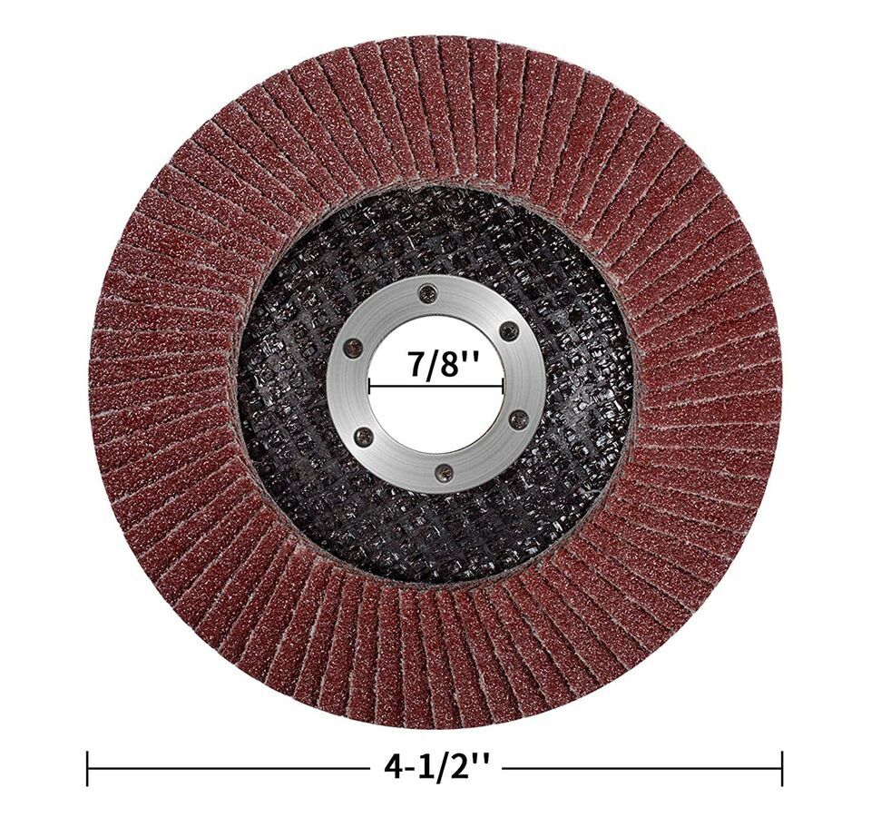 28 Pcs 4.5 Inch 40 60 80 120Grit Aluminum Oxide Flap Disc Grinding Wheel Sanding
