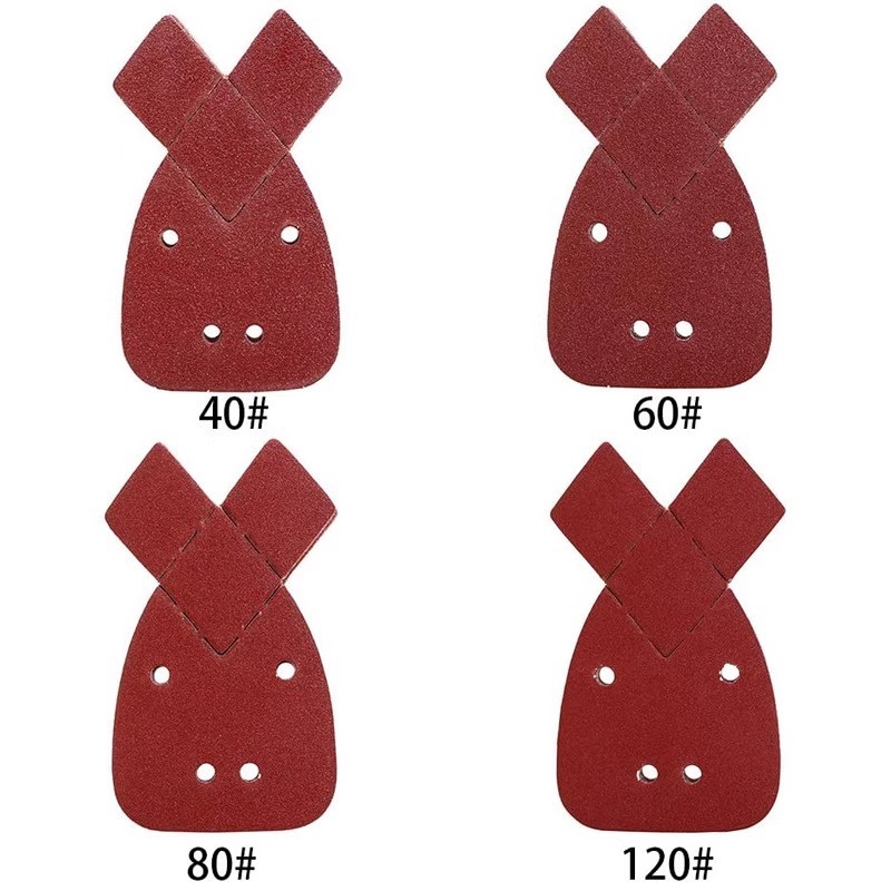 10pcs 40-2000 Grit Mouse Detail Sanding Sheets Hook & Loop for Black and Decker