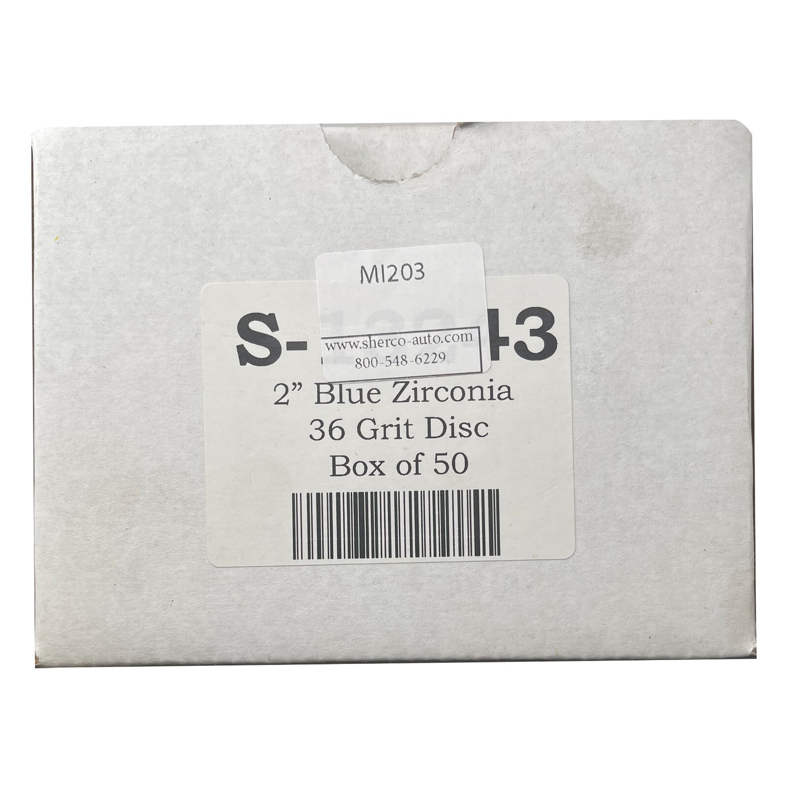 MI203 2″ Blue Zirconia Disc – 25,000 RPM – 36 Grit – 50 Pack