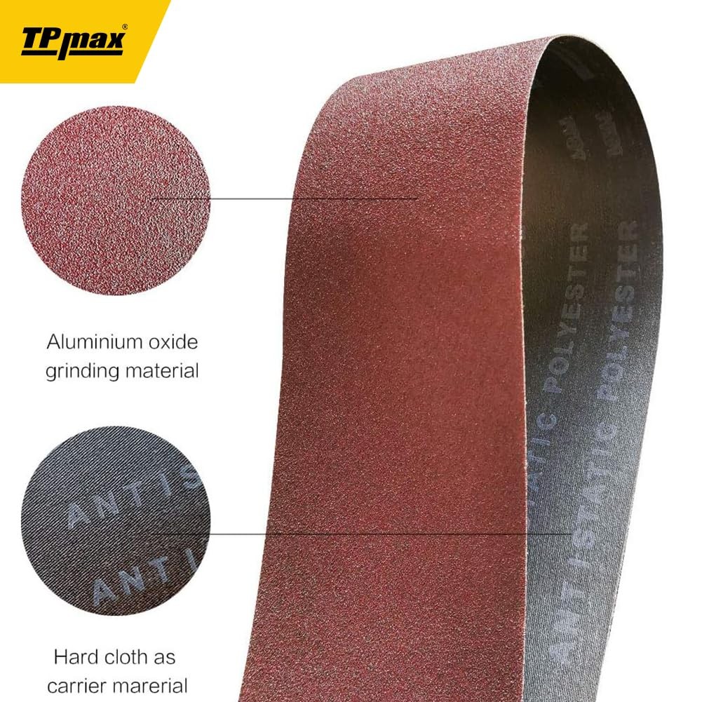1 x 42 Inch Sanding Belt Pack 1Inch x 42Inch,12 Pcs4 Each of 80 120 150 Grits…