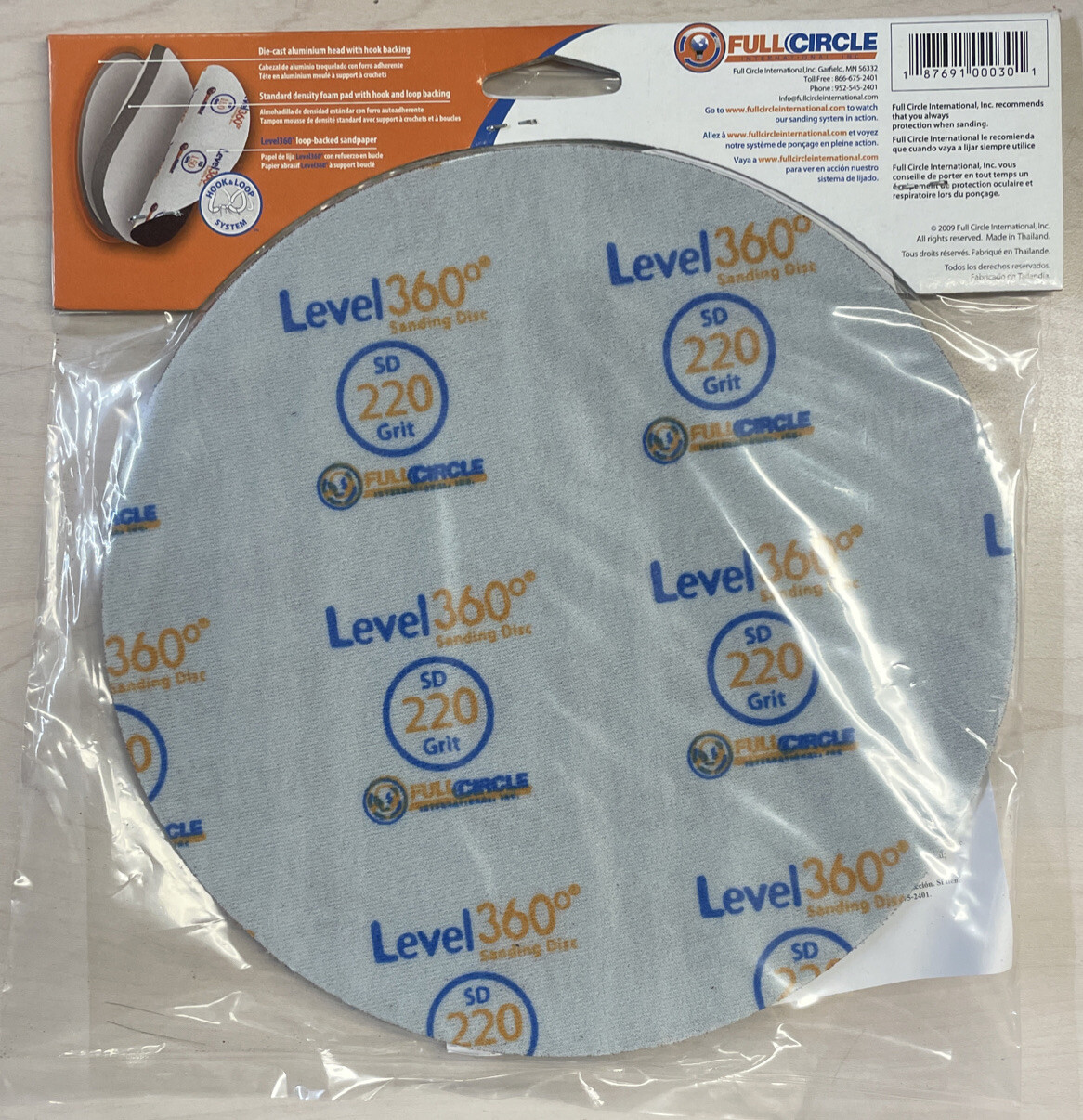 Radius 360 Drywall Sanding Discs, 9″ 220-Grit (5 Pack) Fits PC 7800