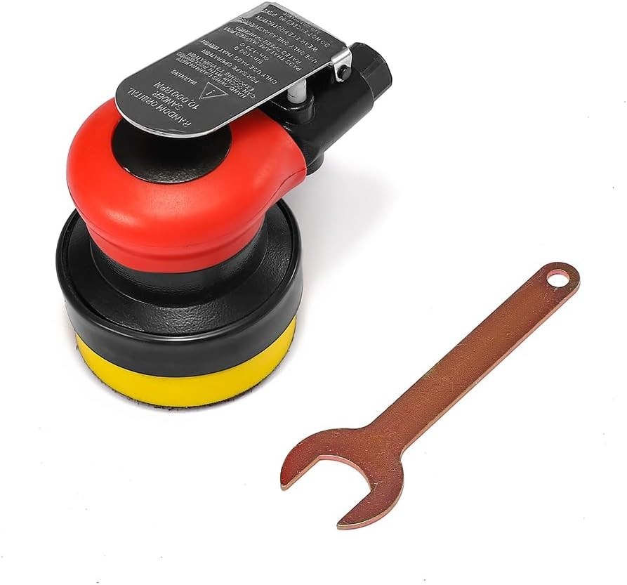 3 Inch Mini DA Air Sander Pneumatic Orbital Palm Sander for Corner Finishing