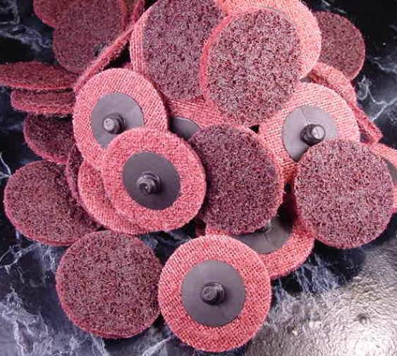50pc 2″ Medium ROLL LOCK SANDING DISC Made in USA Heavy Duty Non Woven sand