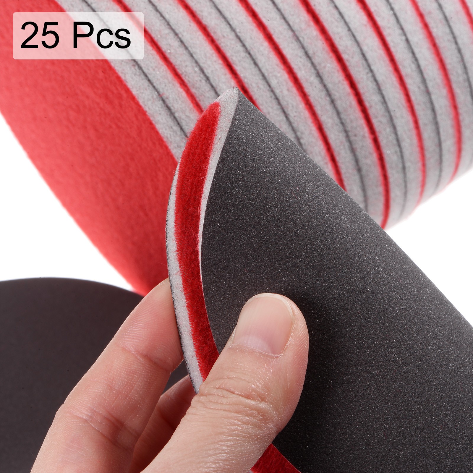 25pcs 1000 Grit Sanding Sponge 5 Inch Hook and Loop Sanding Disc Wet/Dry