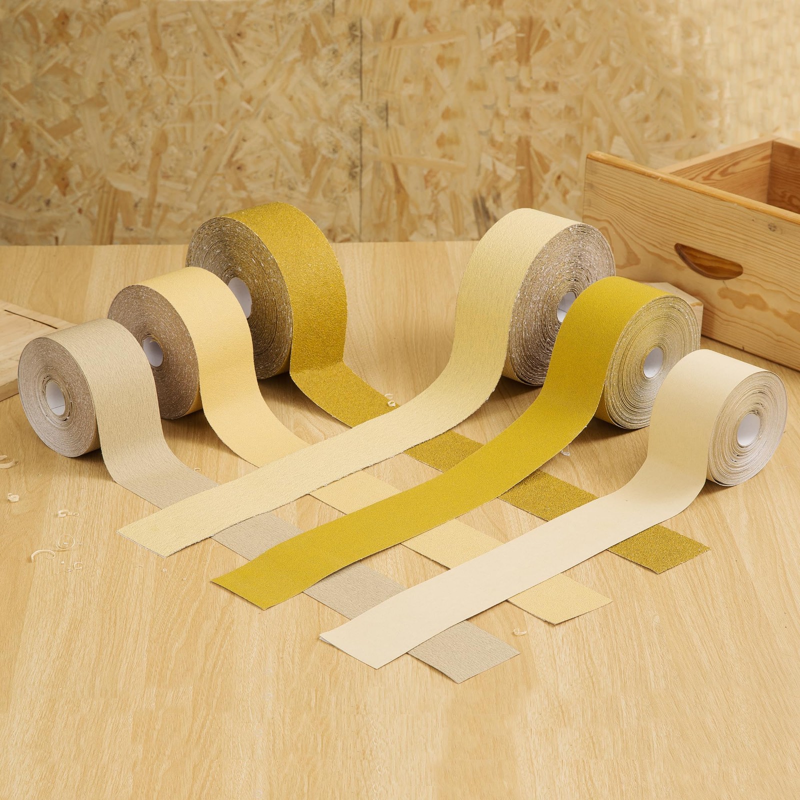MIDO PROFESSIONAL ABRASIVE 80 Grit Sandpaper Roll 20 Yard 20 Yard, Yellow