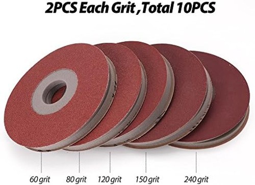 LotFancy 10PCS Drywall Sanding Discs, 8-7/8″ 60 80 120 150 220 Grit Foam-Back…