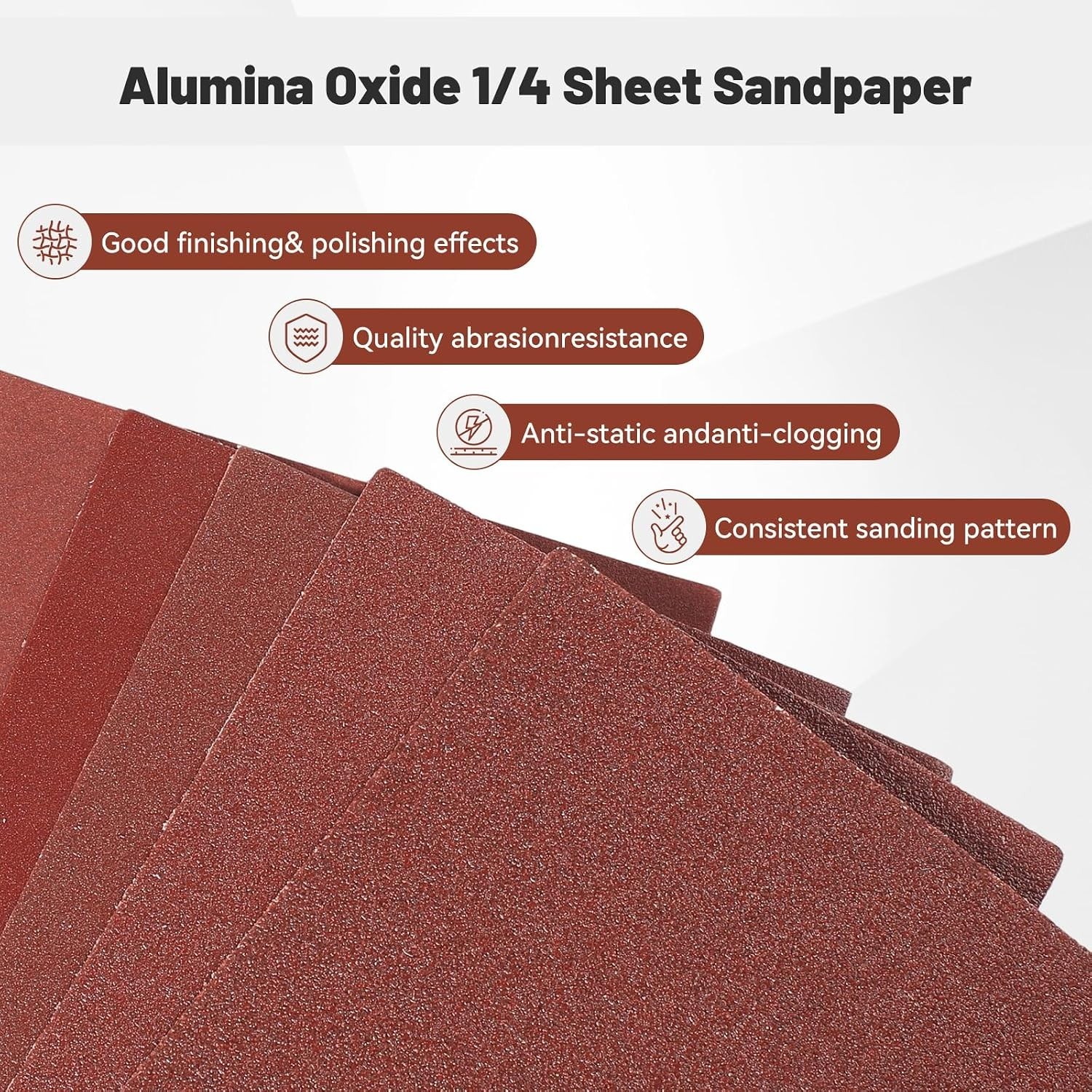 Efficient 4.5″ x 5.5″ P60 Grit Sandpaper – 50 Sheets for Flawless Finishing