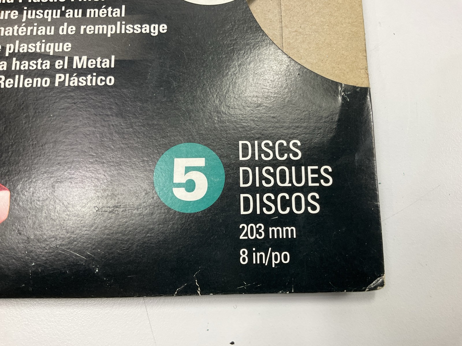 3M 31549 Stikit 80D Grit 8 In. Sanding & Stripping Abrasive Disc, 5 / Pack