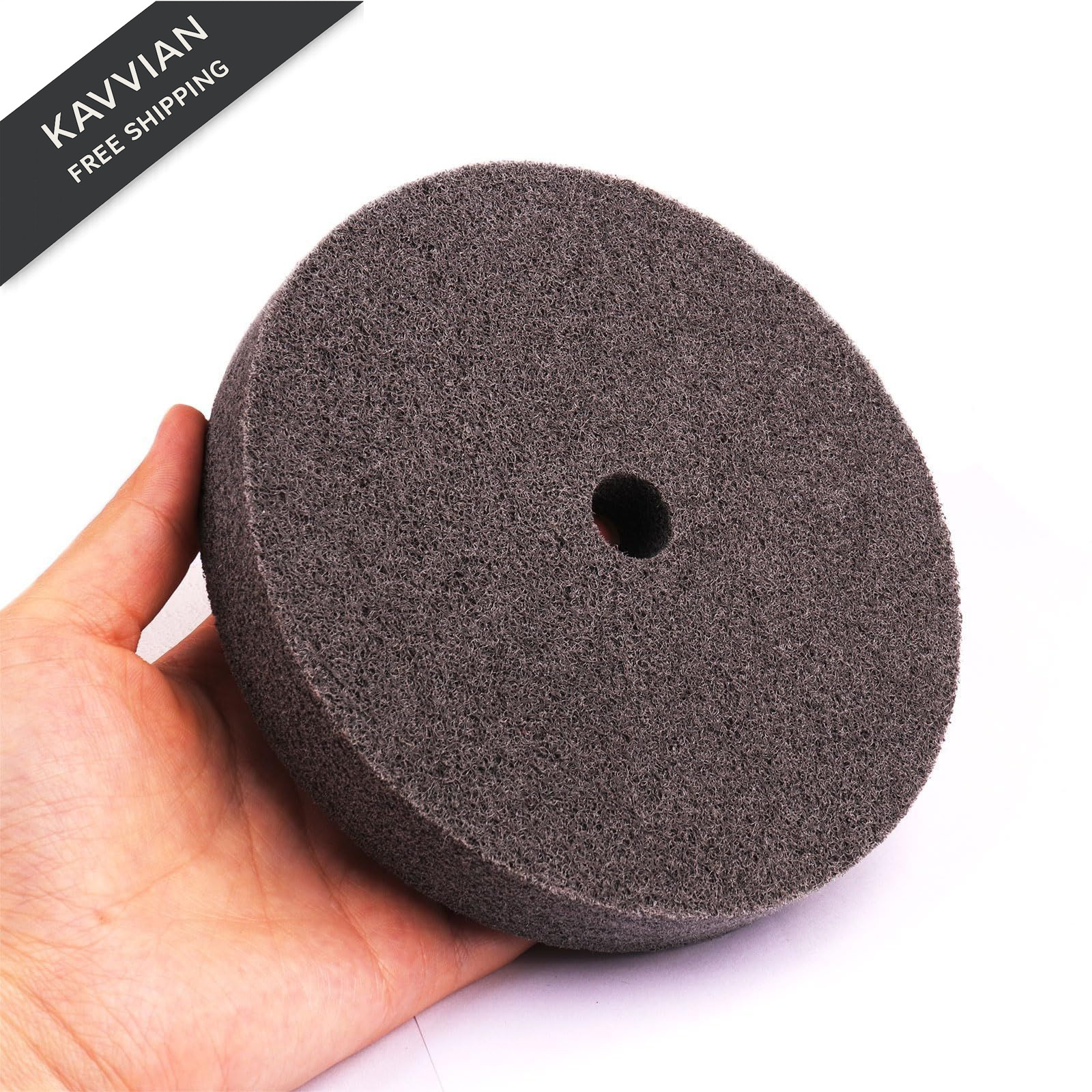 CBRIGHT 6 Inch Fiber Buffing Wheel,7P Hardness Polishing 6 inches