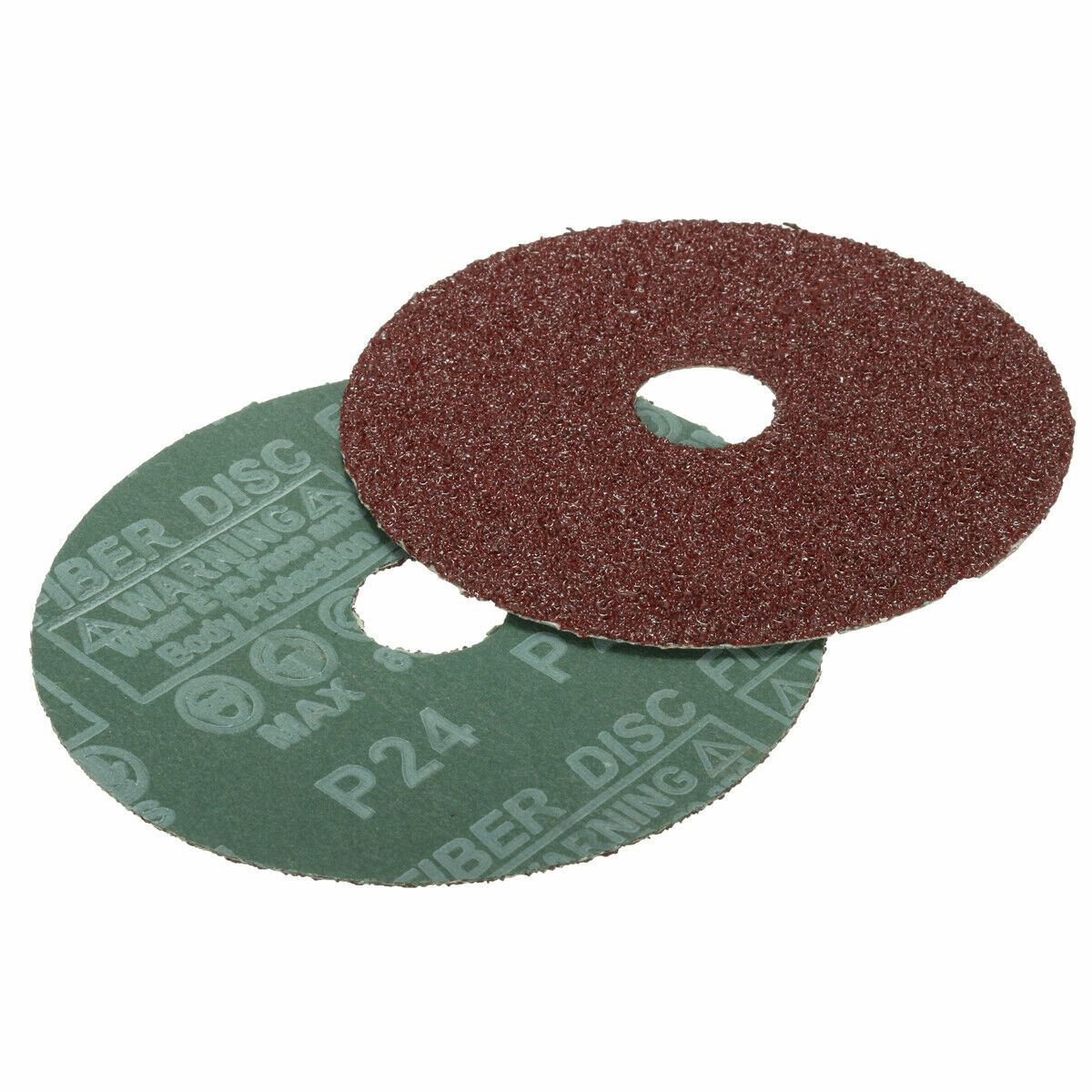 50Pcs Fiber Sander Disc Sanding Paper 40-120Grit Abrasive Polishing Grinding Pad