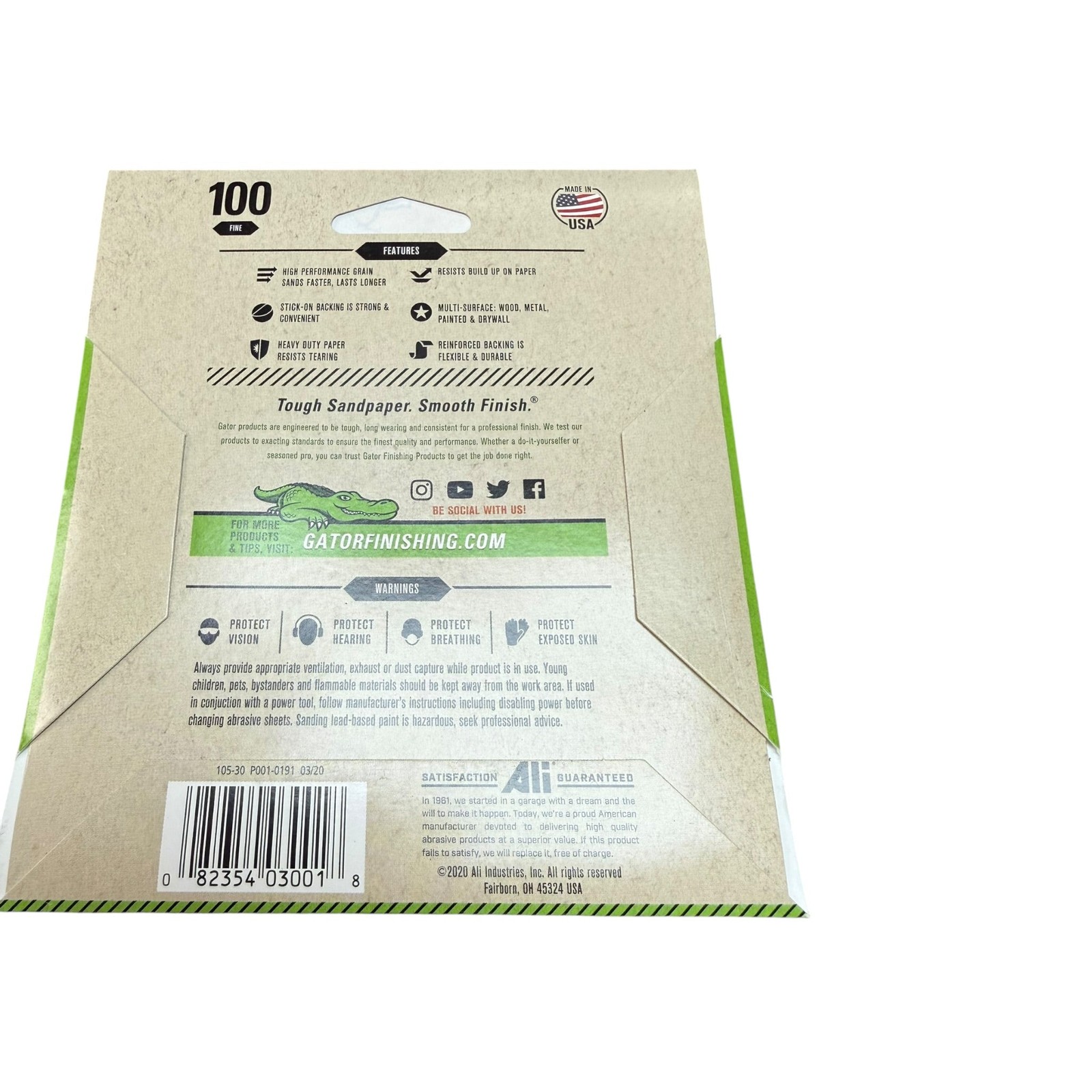 ALI INDUSTRIES 3001 5″, 100 Grit, Sanding Discs