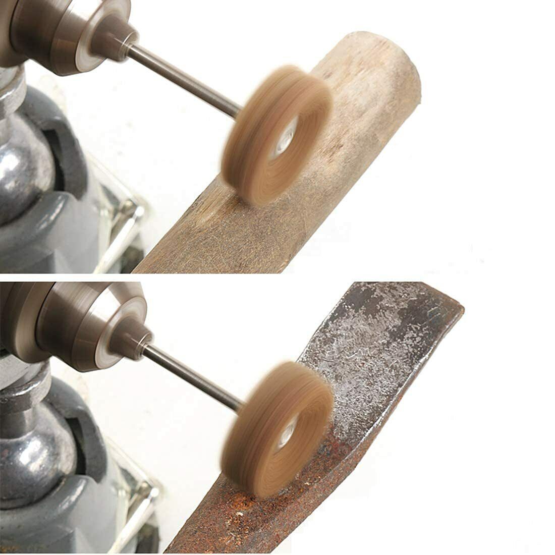 40Pack 25mm Non-Woven Metal Polishing Buffing Wheel Burr Kit Set for Rotary Tool