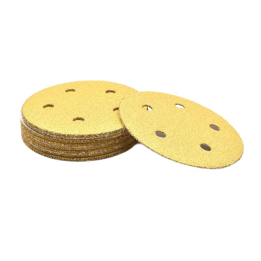 SD555P 60 Grit 5″ Diameter 5-Hole PSA Sanding Paper – 25/Pack